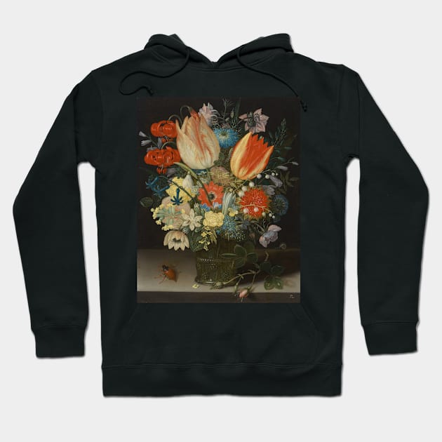 Still Life With Tulips - Peter Binoit Floral Painting Hoodie by maxberube